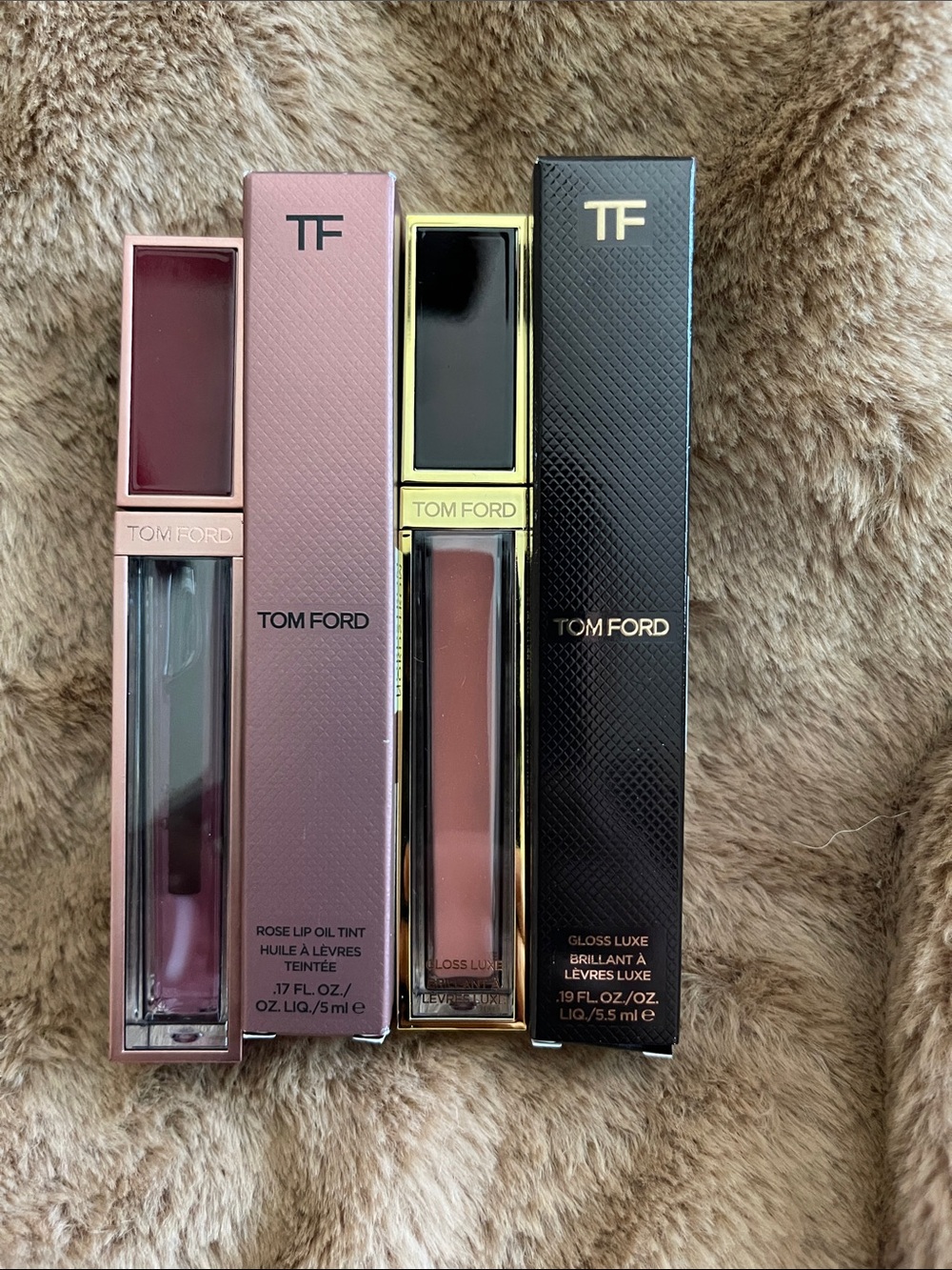 Tom Ford Luxurious lip oil and lip gloss